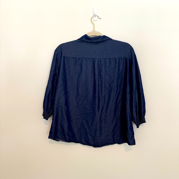 Unique Spectrum Dark Blue Button-Down Shirt Size L - Picture 6 of 7